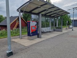 Leskur ved Nordby stasjon